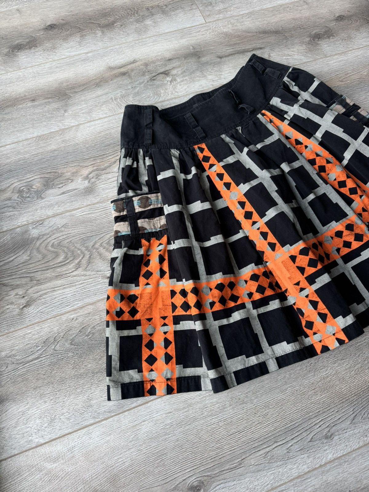 Custo Barcelona Custo Barcelona Avant-Garde Plaid Midi Skirt Size 28" / US 6 / IT 42 - 3 Thumbnail