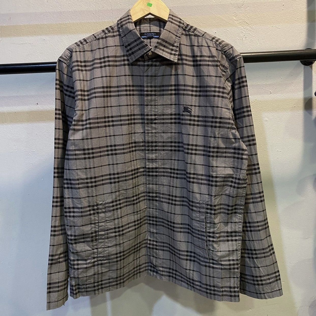Burberry 🔥Burberry London Blue Label Nova Check Snap Button Jackets Size US L / EU 52-54 / 3 - 1 Thumbnail
