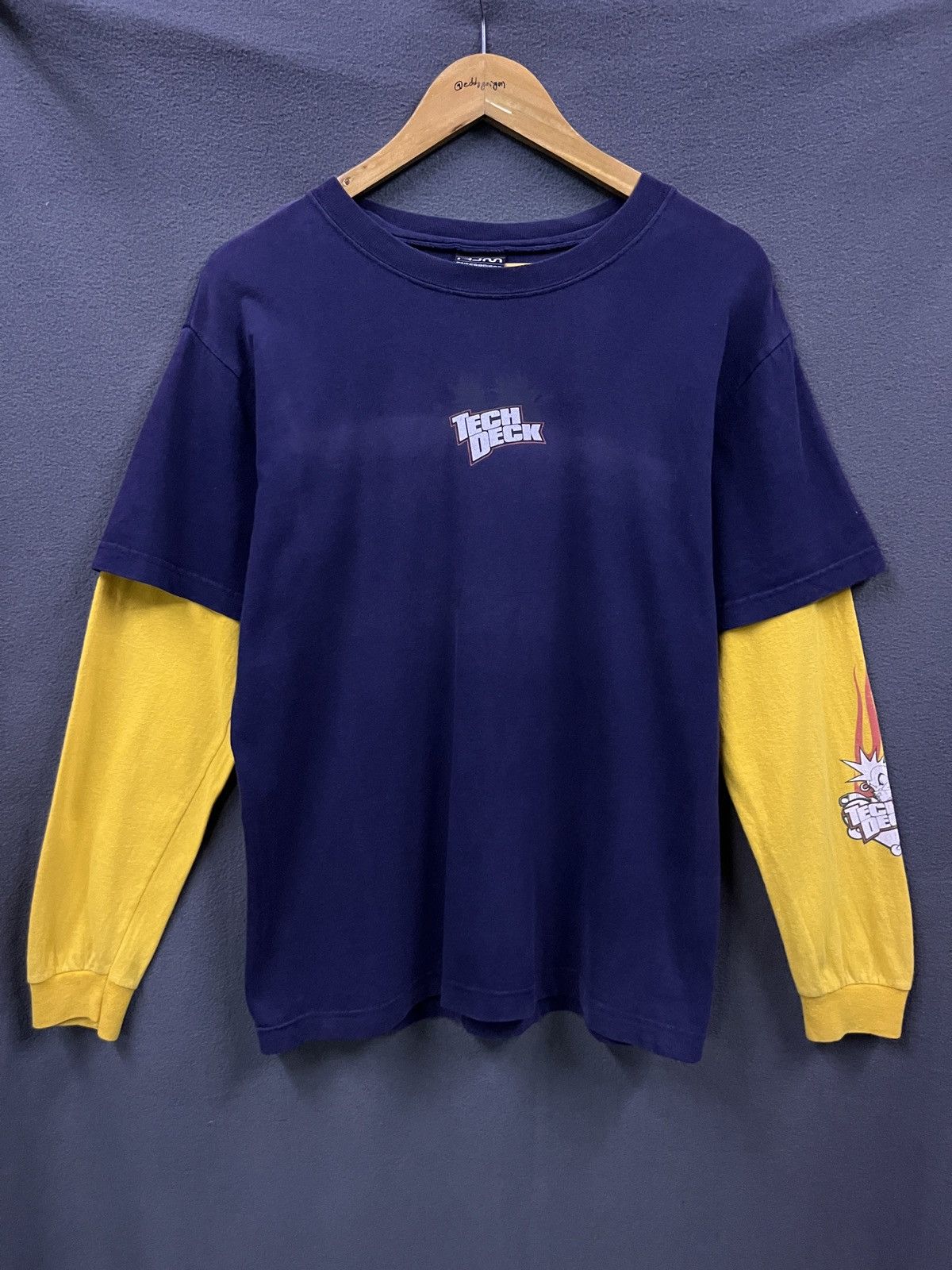 Vintage RARE ‼️ VINTAGE TECH DECK DOUBLE SLEEVE TSHIRT Size US M / EU 48-50 / 2 - 1 Thumbnail
