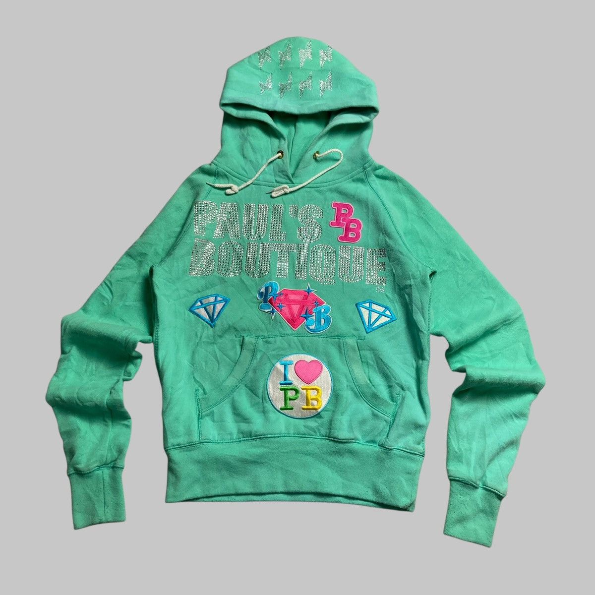 PAUL BOUTIQUE - Unisex Patchwork Glitter Y2K Hoodie