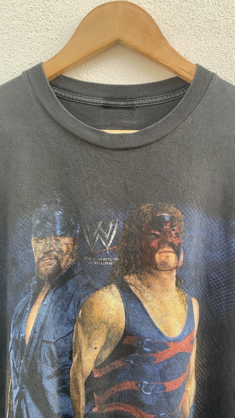WWE Vintage WWE Kane and Undertaker Sun Faded T Shirt Size US XL / EU 56 / 4 - 4 Thumbnail