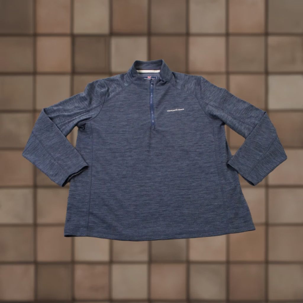 Vineyard Vines Vineyard Vines Jacket Men L Windbreaker 1/4 Zip Thermal Blue Outdoor Casual Size US L / EU 52-54 / 3 - 1 Thumbnail