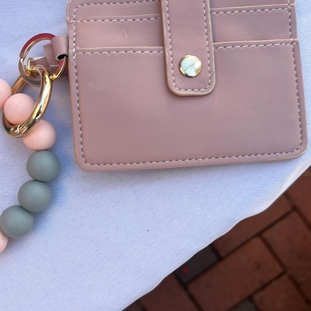 Designer Pink wallet beaded keychain Size ONE SIZE - 3 Thumbnail