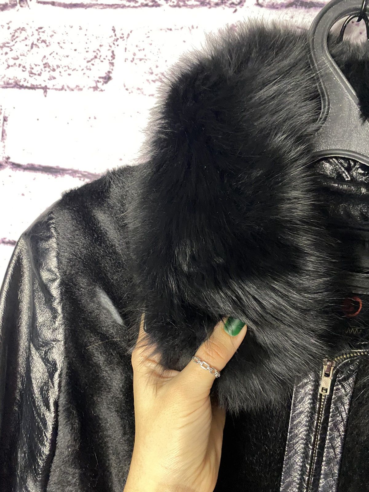 Vintage women's genuine sheepskin coat with fur vintage Size S / US 4 / IT 40 - 10 Thumbnail