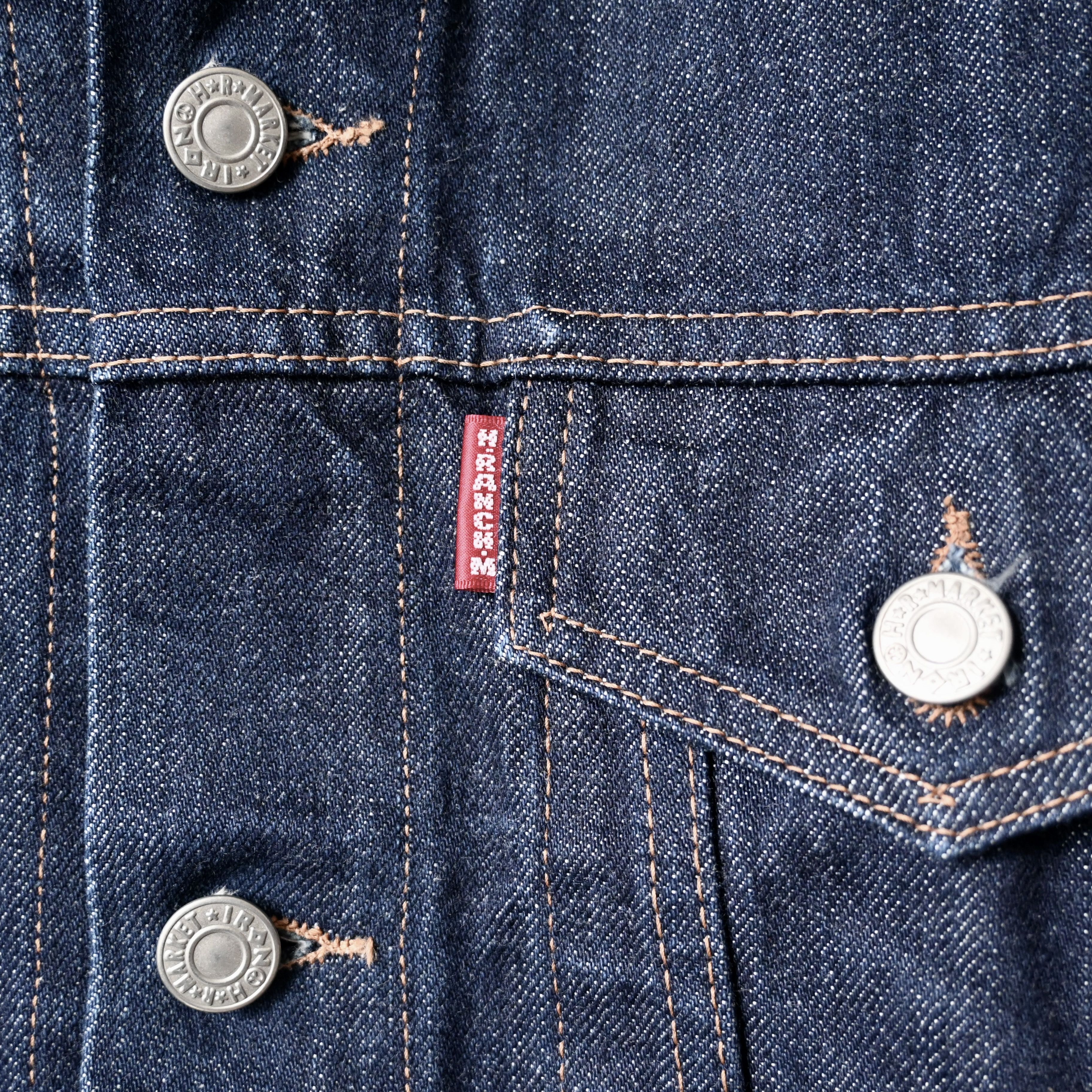 HOLLYWOOD RANCH MARKET H.R.MARKET indigo denim tracker jacket made in Japan Size US M / EU 48-50 / 2 - 8 Thumbnail