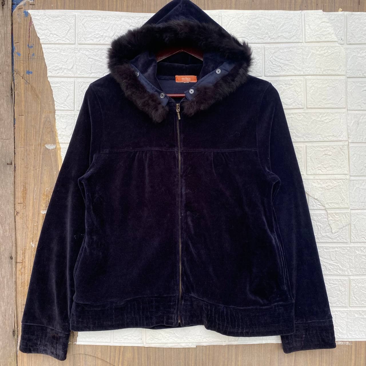 If Six Was Nine × Le Grande Bleu (L.G.B.) × Vintage Vintage Faux Fur Zipper Jacket lgb style By En Face Size US S / EU 44-46 / 1 - 1 Thumbnail