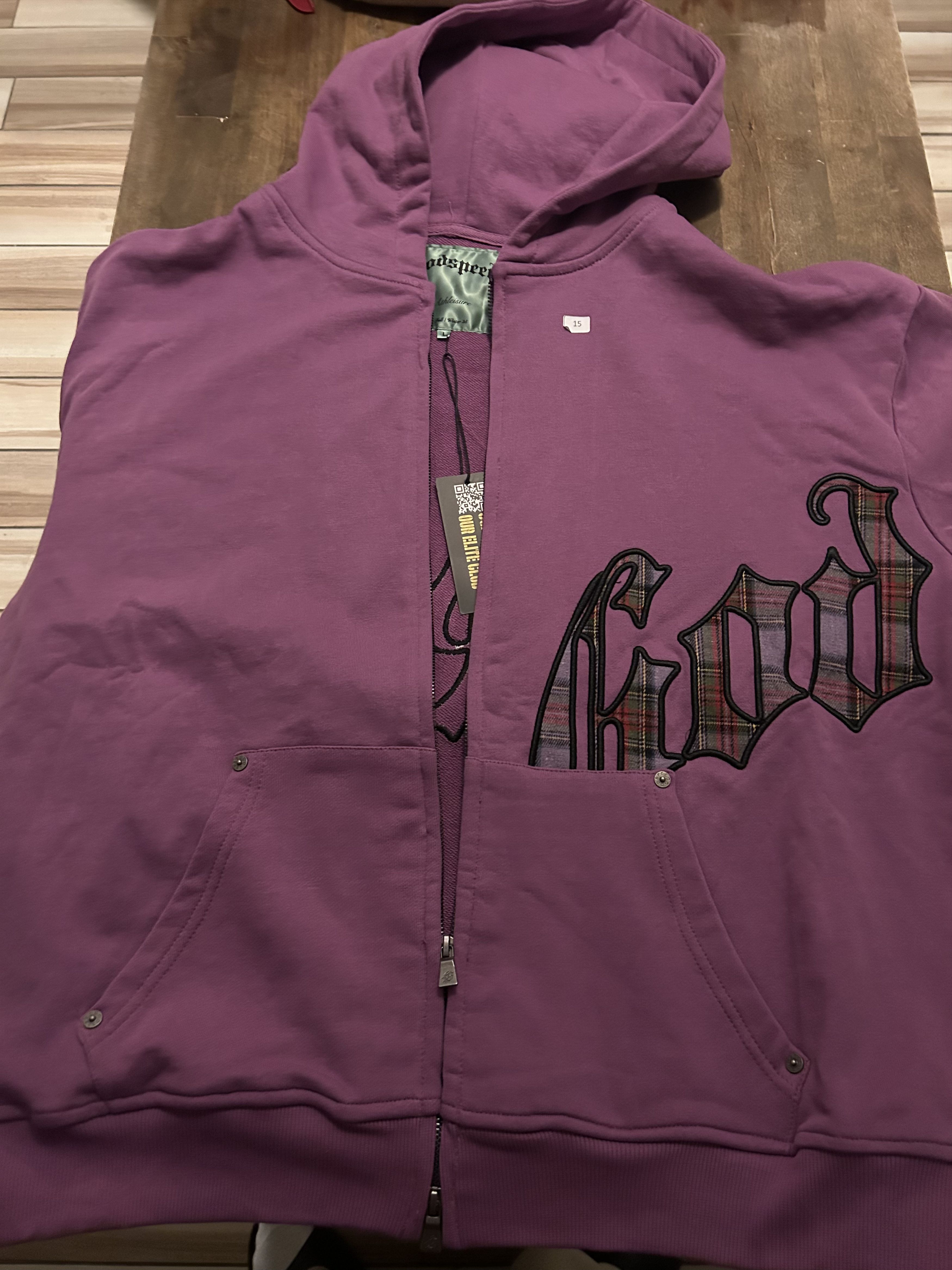 Godspeed Godspeed purple zip-up hoodie Size US L / EU 52-54 / 3 - 1 Thumbnail