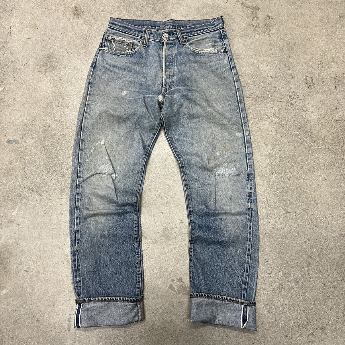 Image of Levis Redline 80's 501 Selvage Made Usa True Vintage 70's in Blue, Men's (Size 31)