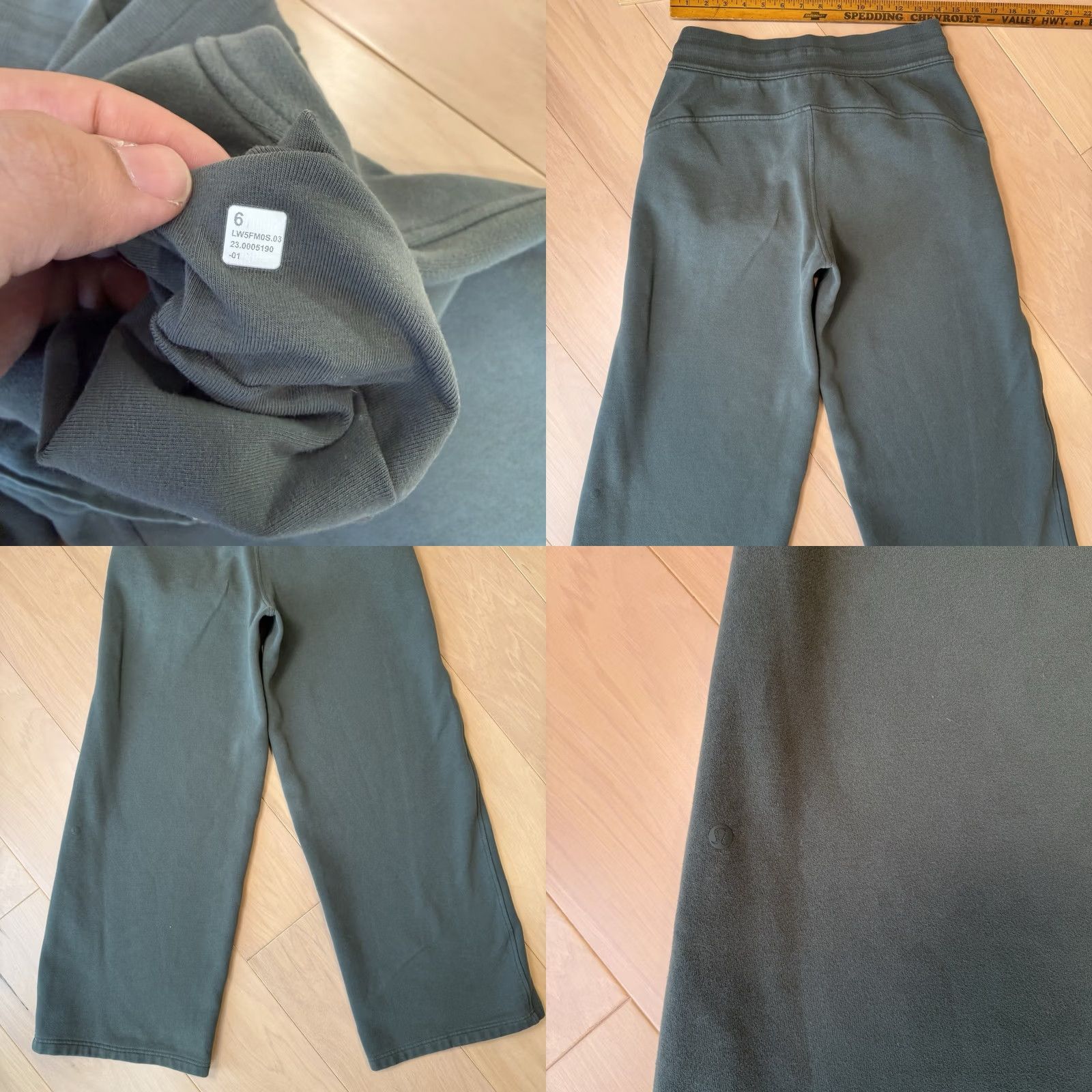 Lululemon Lululemon Scuba Mid Rise Wide Leg Sweatpants Women's 6 Green Loungewear Comfort Pockets Athleisure Yoga Running Size 28" / US 6 / IT 42 - 8 Thumbnail