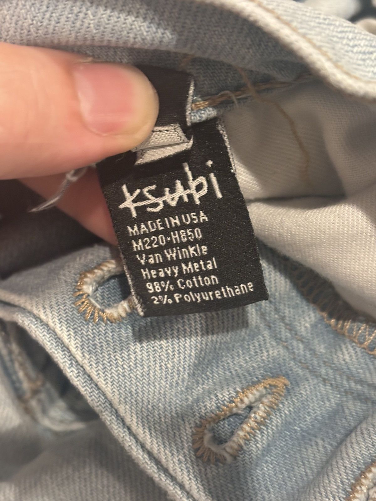 Ksubi Ksubi Heavy Metal Van Winkle Slim Straight Jeans 36 × 32 Size US 36 / EU 52 - 6 Thumbnail