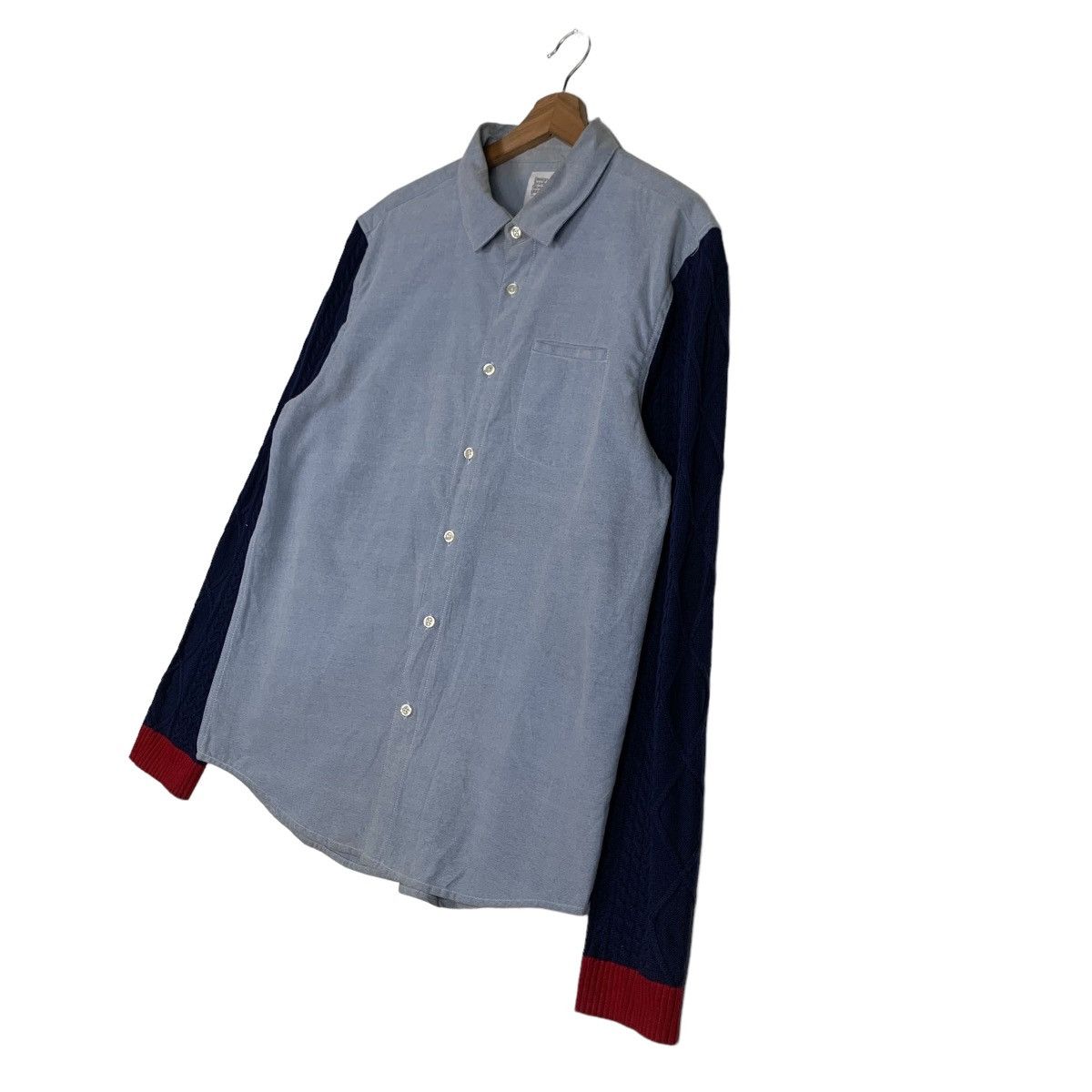 Japanese Brand Design Tshirts Store Graniph Knitted Sleeve Shirt #0089-C6 Size US L / EU 52-54 / 3 - 2 Thumbnail