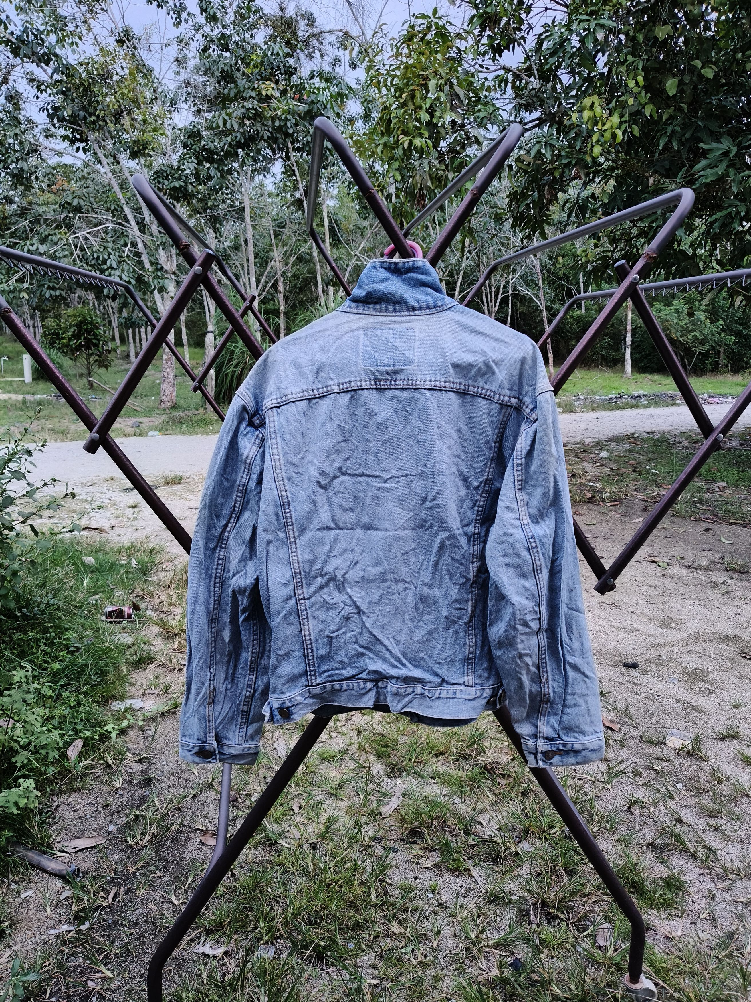 Japanese Brand Vintage G.L Heart Denim Jacket distress Size US M / EU 48-50 / 2 - 2 Thumbnail
