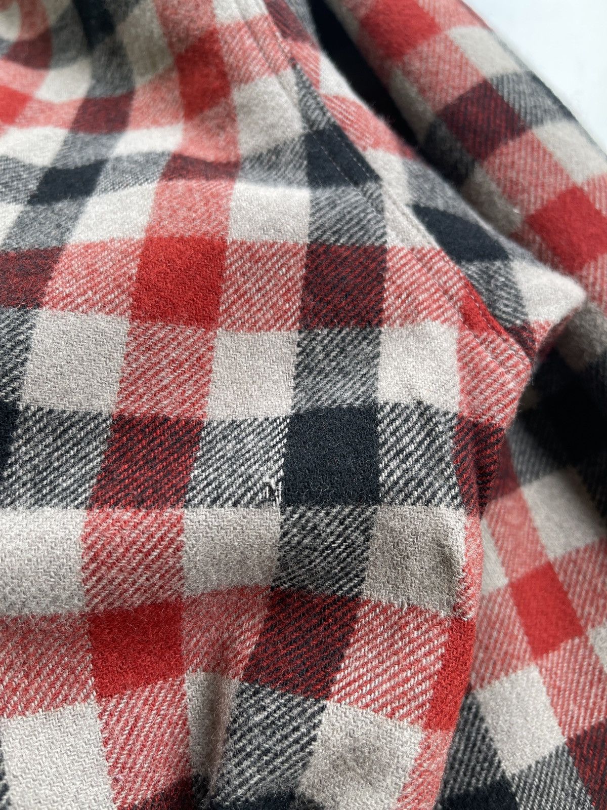 Japanese Brand Jean Paul Isola Red Plaid Bomber Jacket Size US L / EU 52-54 / 3 - 15 Thumbnail