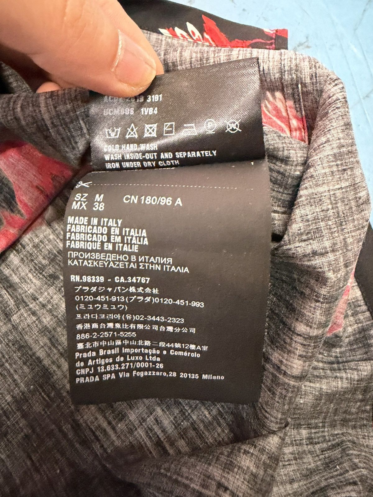 Prada PRADA BIPOLAR SHIRT Size US M / EU 48-50 / 2 - 7 Thumbnail