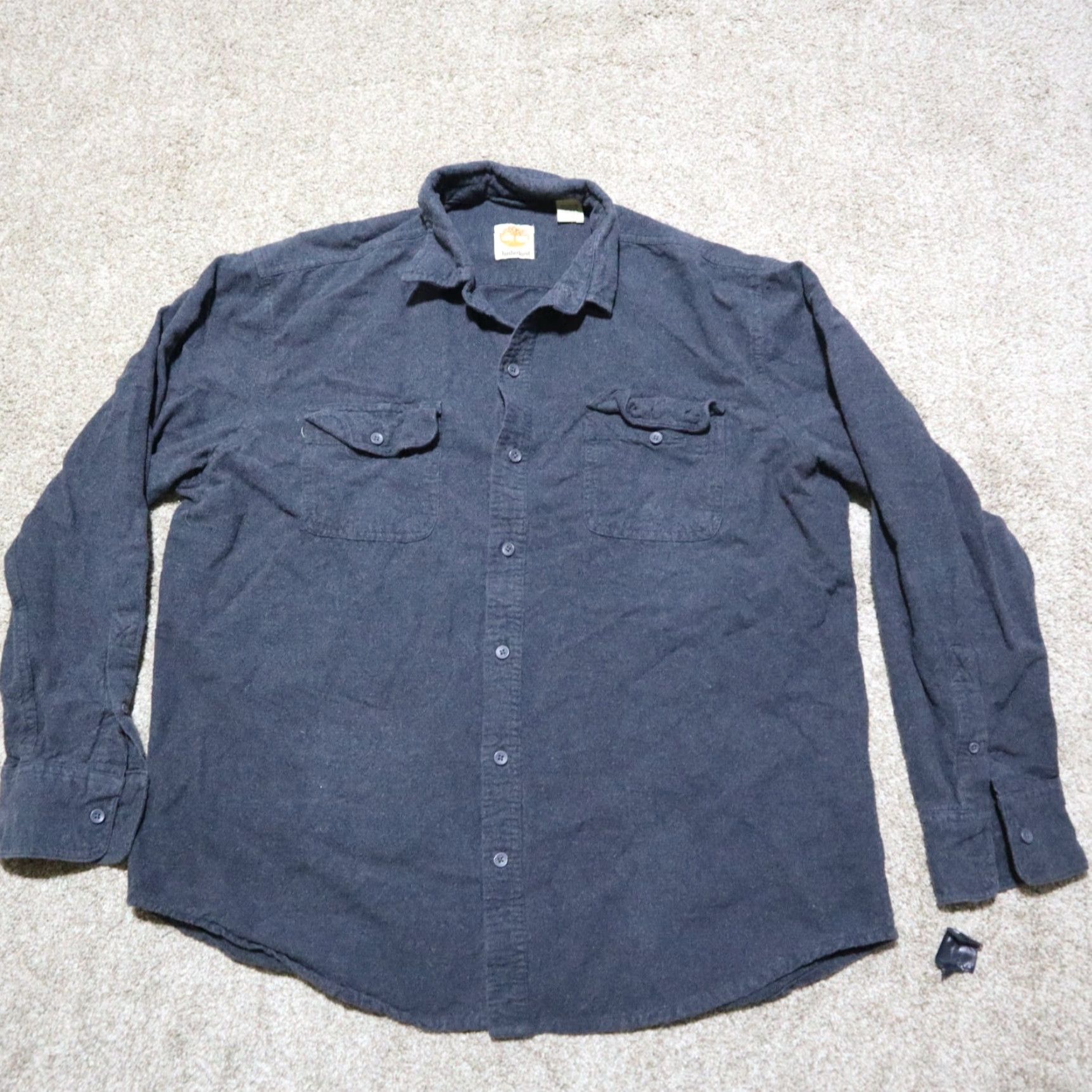 Timberland Timberland Shirt Vintage Button-Up Mens L Black Cotton L Weathergear Casual Western 90s Theme Mens Size US L / EU 52-54 / 3 - 2 Thumbnail