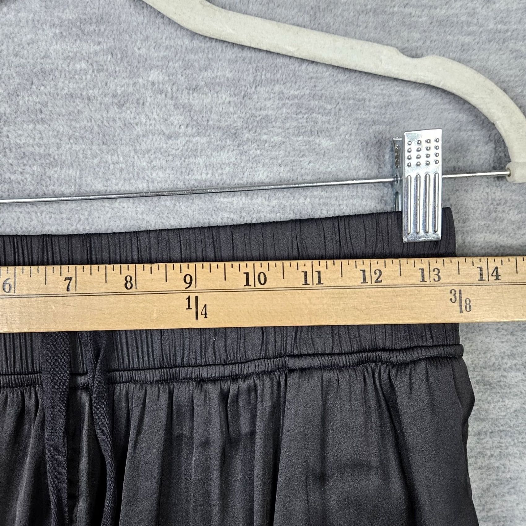 Carbon Carbon 38 Womens Jogger Pants Black Satin Light-weight Pull-on Size S Size 28" / US 6 / IT 42 - 5 Thumbnail