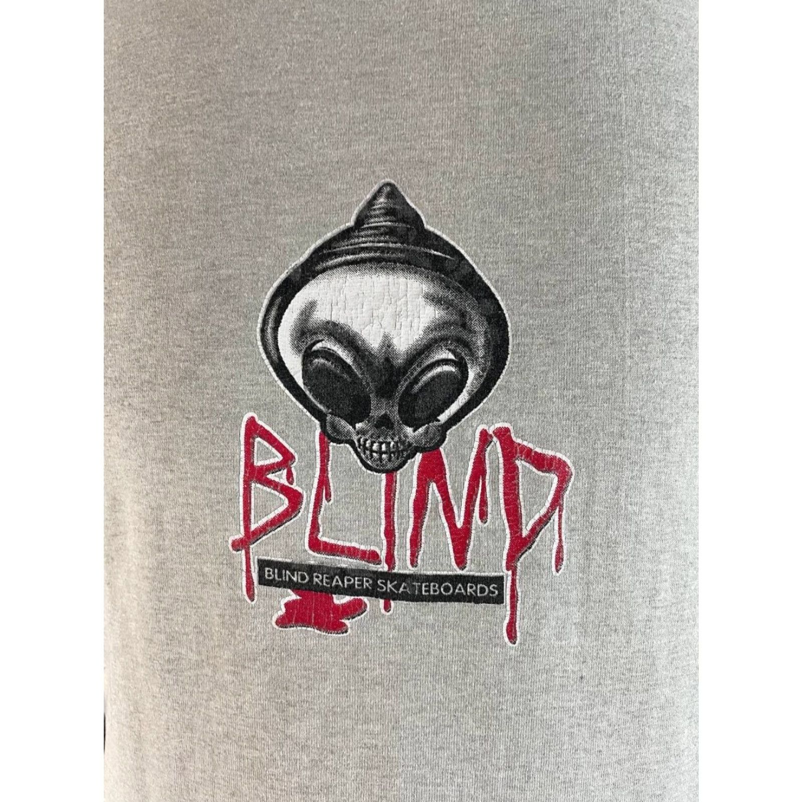Blind Skateboards Blind Skateboards Mens T-Shirt M Gray Cotton Crew Neck Short Sleeve Shirt Mens M Gray Size US M / EU 48-50 / 2 - 3 Thumbnail