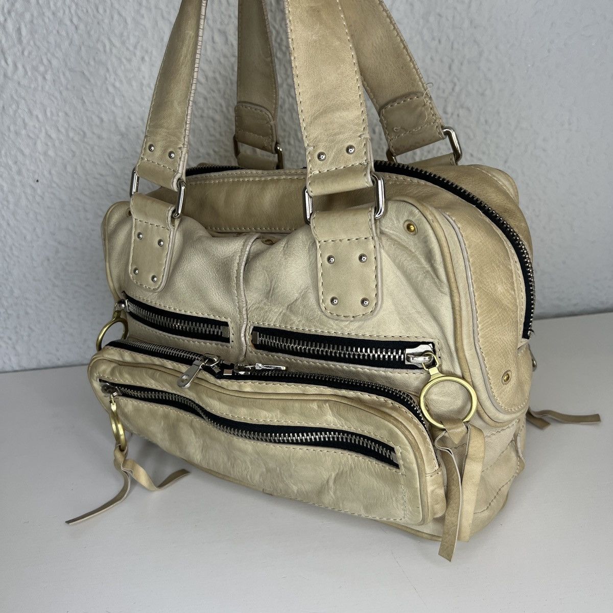 Chloe Vintage Chloe Betty Shoulder Hand Satchel Bag Leather Beige Size ONE SIZE - 5 Thumbnail