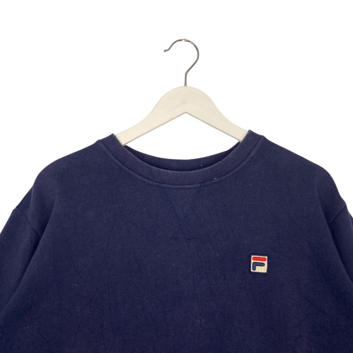 Vintage Vintage Fila Sweatshirt Crewneck Patch Logo Navy Blue Size M Size US M / EU 48-50 / 2 - 4 Thumbnail