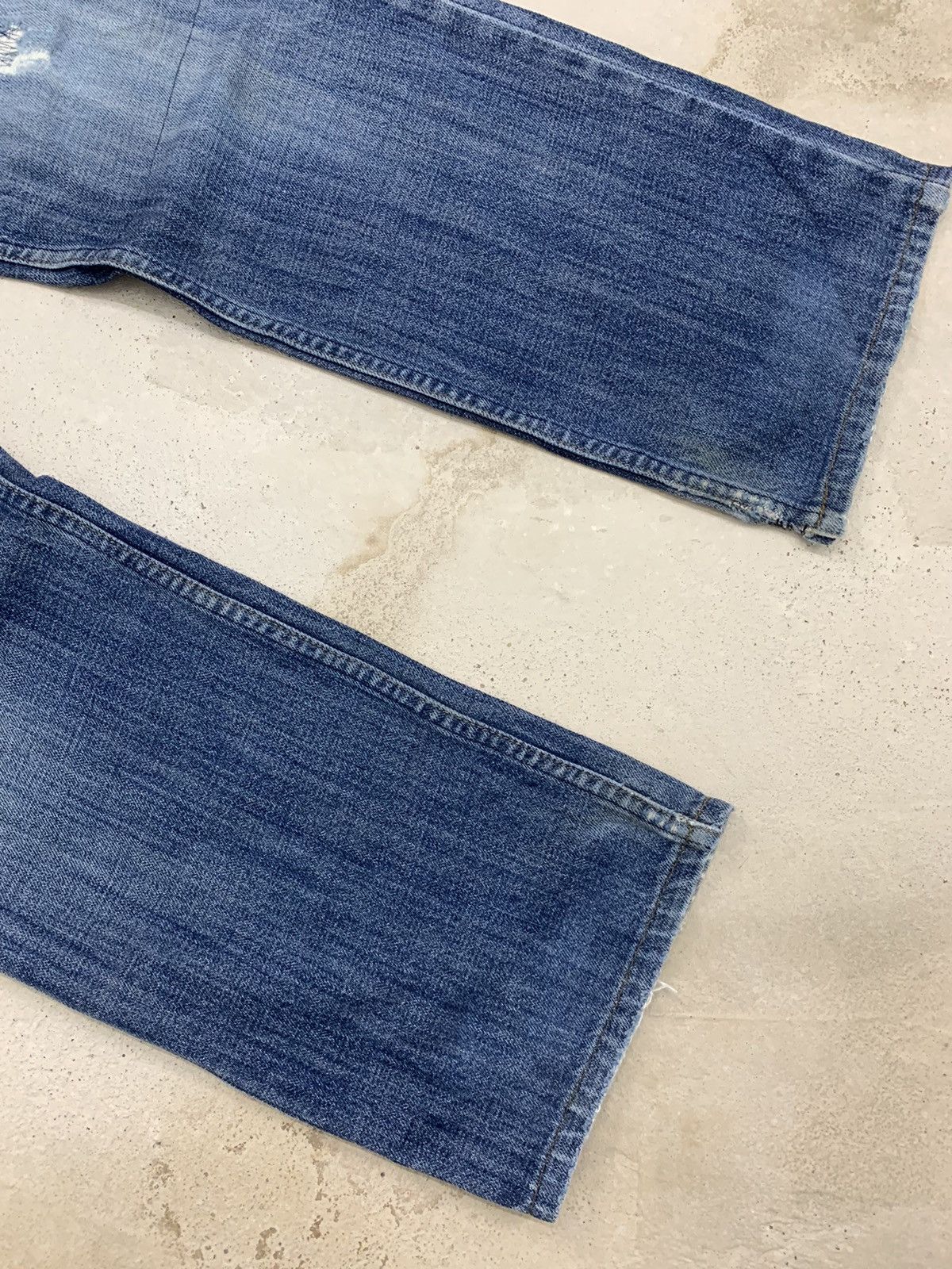 Levi's × Vintage Levis 533 04 Productio Distressed Denim Pants (AE3) Size US 32 / EU 48 - 5 Thumbnail