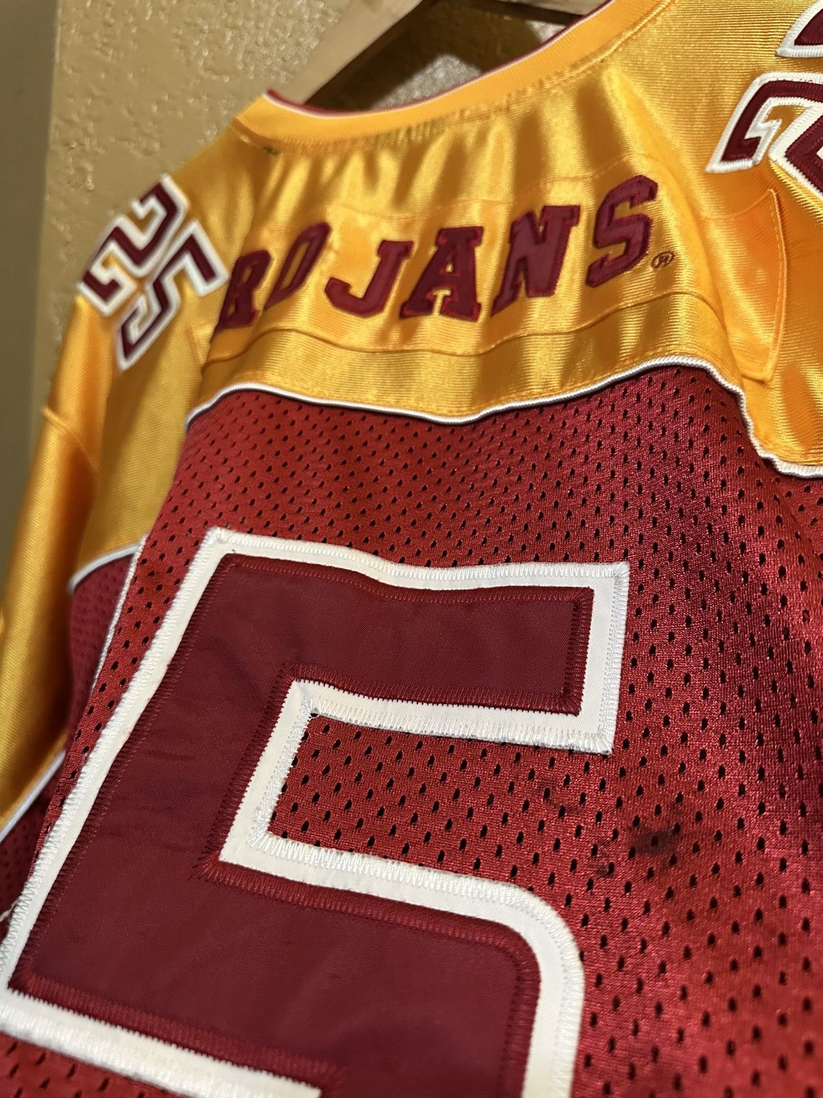 Vintage 📌 Vintage USC Trojans Football College Jersey large Size US L / EU 52-54 / 3 - 8 Thumbnail