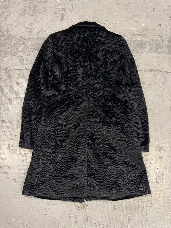 Emporio Armani AW2010 Emporio Armani Black Fur Long Coat Size S / US 4 / IT 40 - 3 Thumbnail