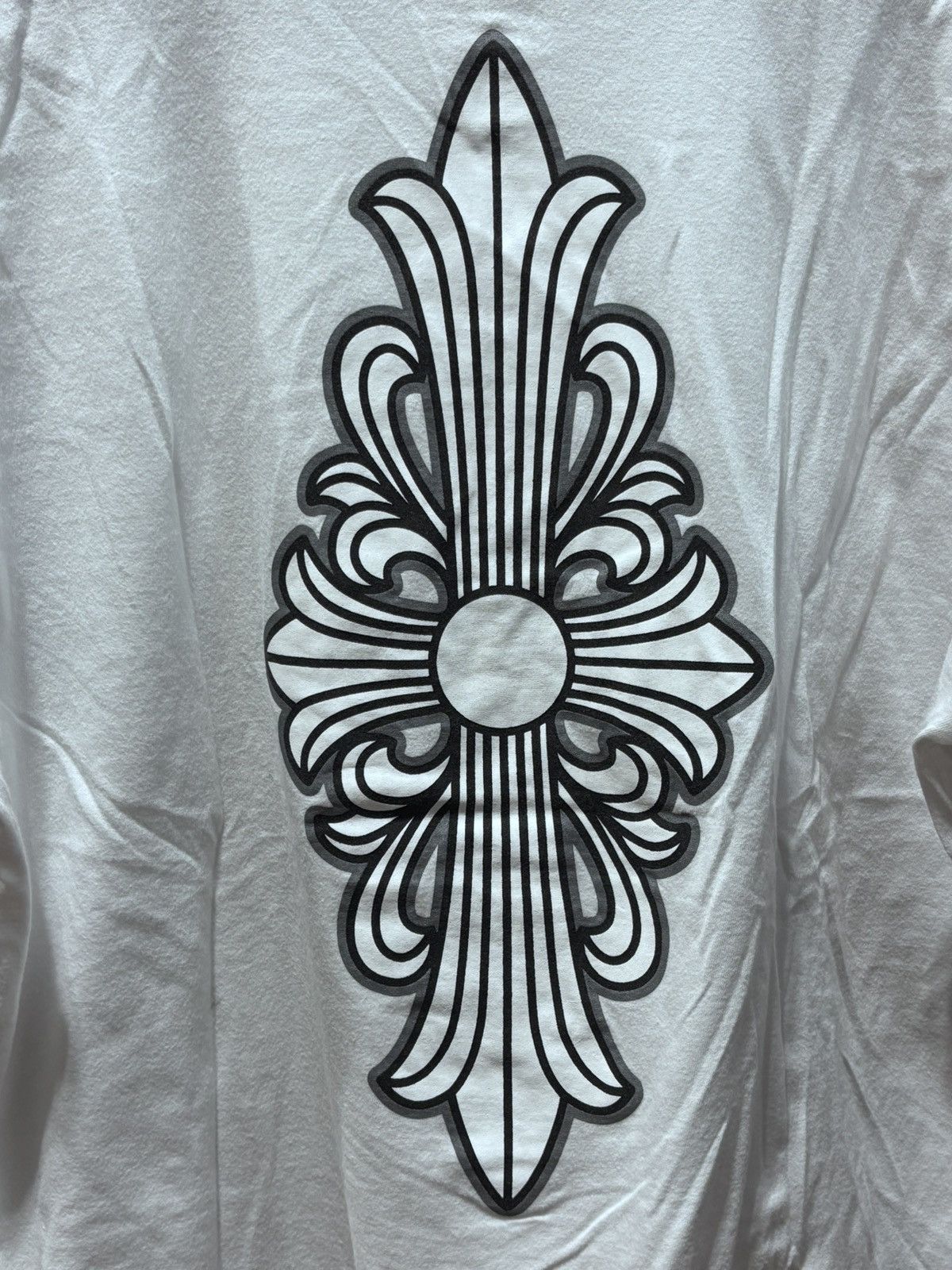 Chrome Hearts Chrome Hearts White Dagger Logo Tee Size US L / EU 52-54 / 3 - 5 Thumbnail