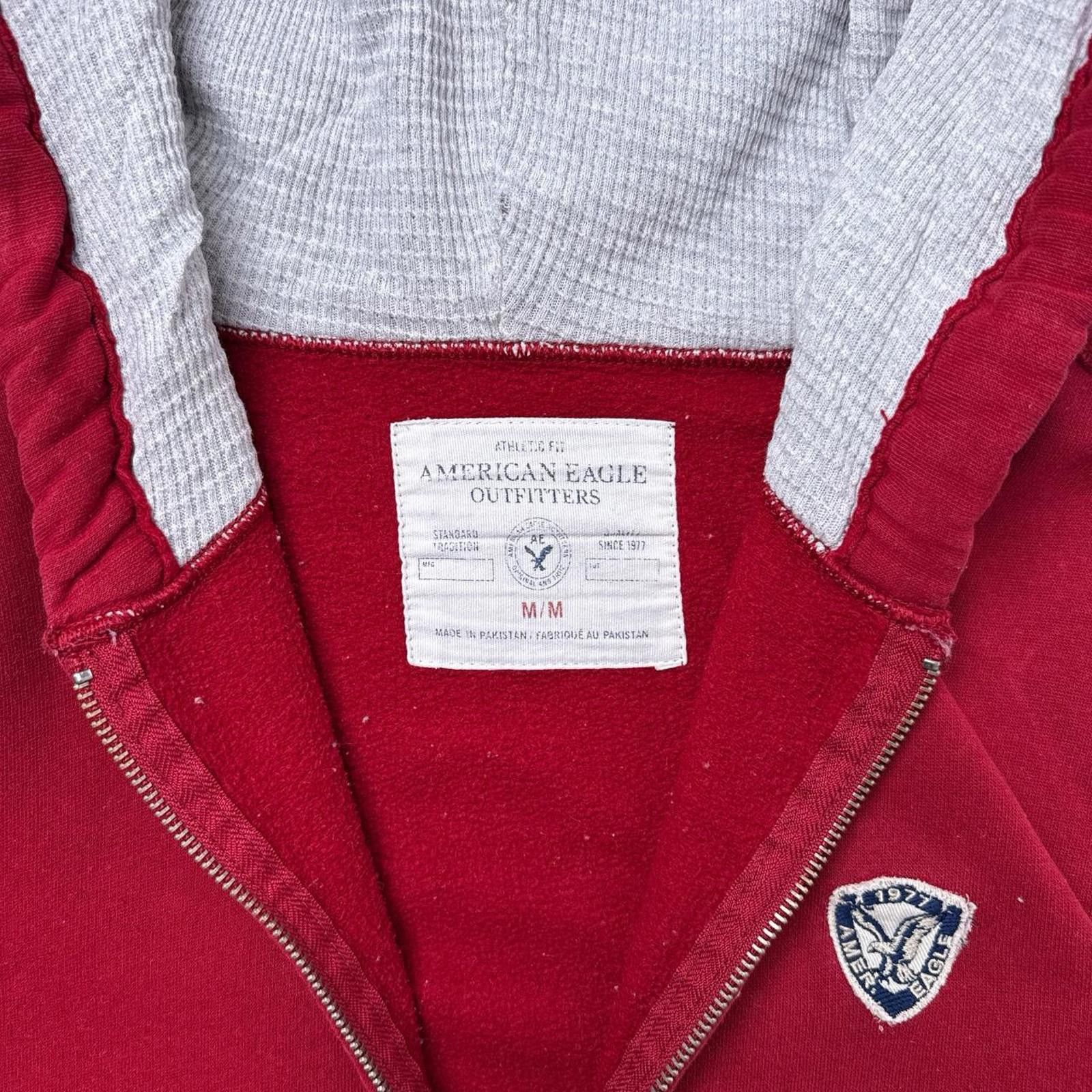 American Eagle Outfitters Y2K American Eagle 00s Red Zip Up Jacket Size US M / EU 48-50 / 2 - 4 Thumbnail