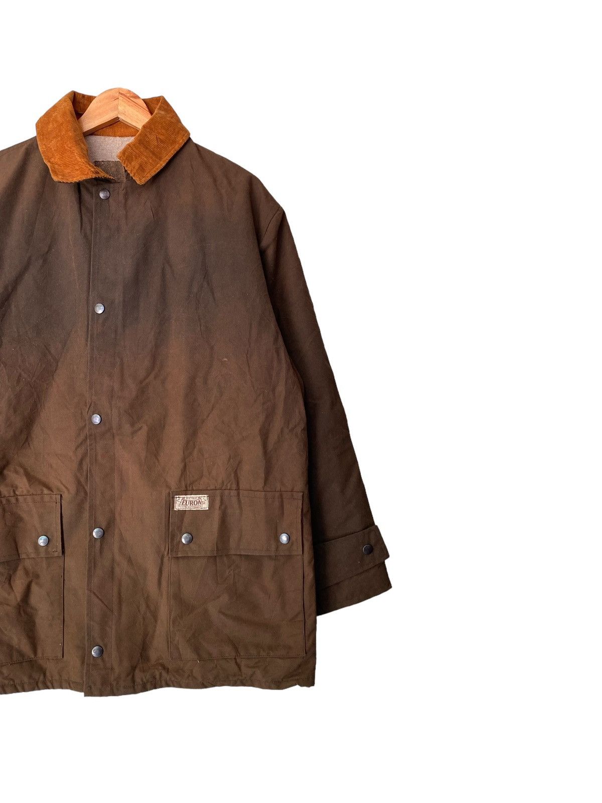 Vintage Rare EUROA Waxed Jacket Zipper Size US M / EU 48-50 / 2 - 7 Thumbnail