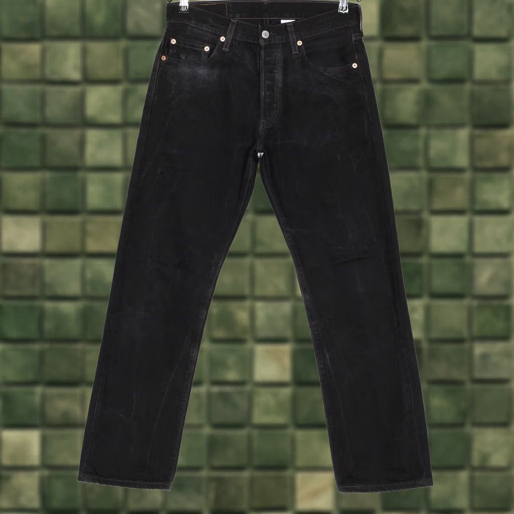 Levi's VINTAGE Levi's 501 Jeans Men 30x30 Regular Straight Denim Jeans Black Guatemala DZ7190 5-Pocket Mens Size US 30 / EU 46 - 1 Thumbnail