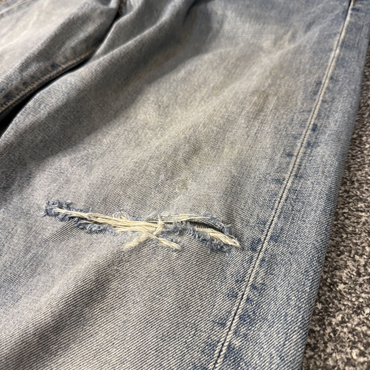 Edwin Vintage 90s Selvedge Edwin 505xx Distressed Light Wash Denim Size US 32 / EU 48 - 5 Thumbnail