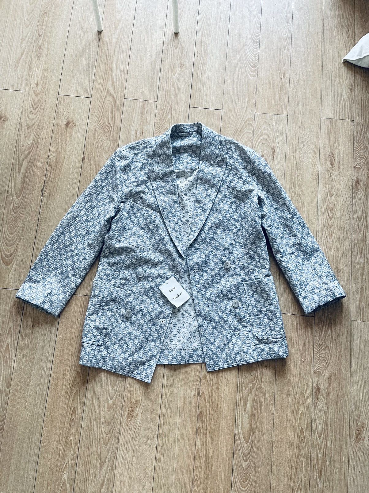 Acne Studios Acne Studios, Floral jacquard double breasted blazer Size S / US 4 / IT 40 - 1 Thumbnail