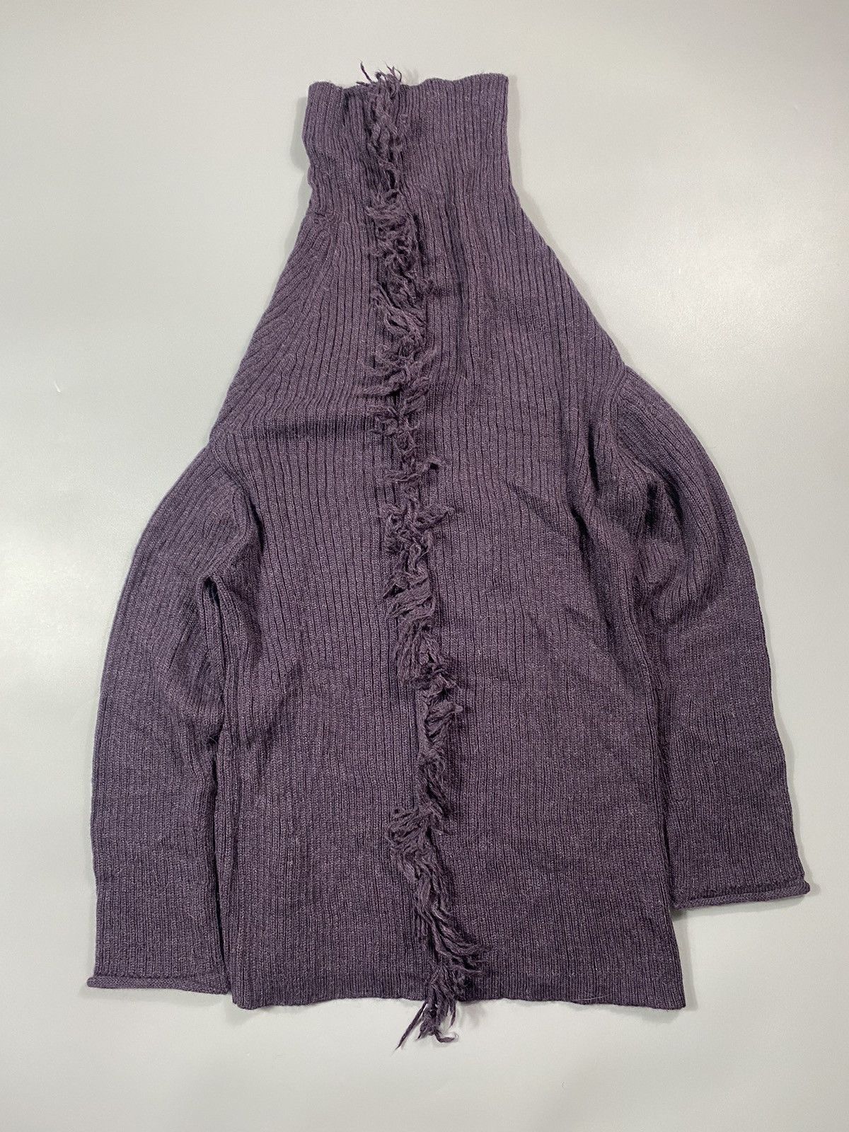 Yohji Yamamoto Archive! A/W 2010 Y’s- Asymmetrical Mohawk Knit Sweater Size US L / EU 52-54 / 3 - 12 Thumbnail