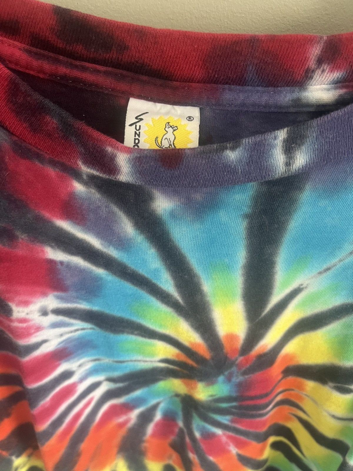 Vintage Sundog 90s Vintage Neon Tie Die Single Stitch Shirt Size US M / EU 48-50 / 2 - 3 Thumbnail