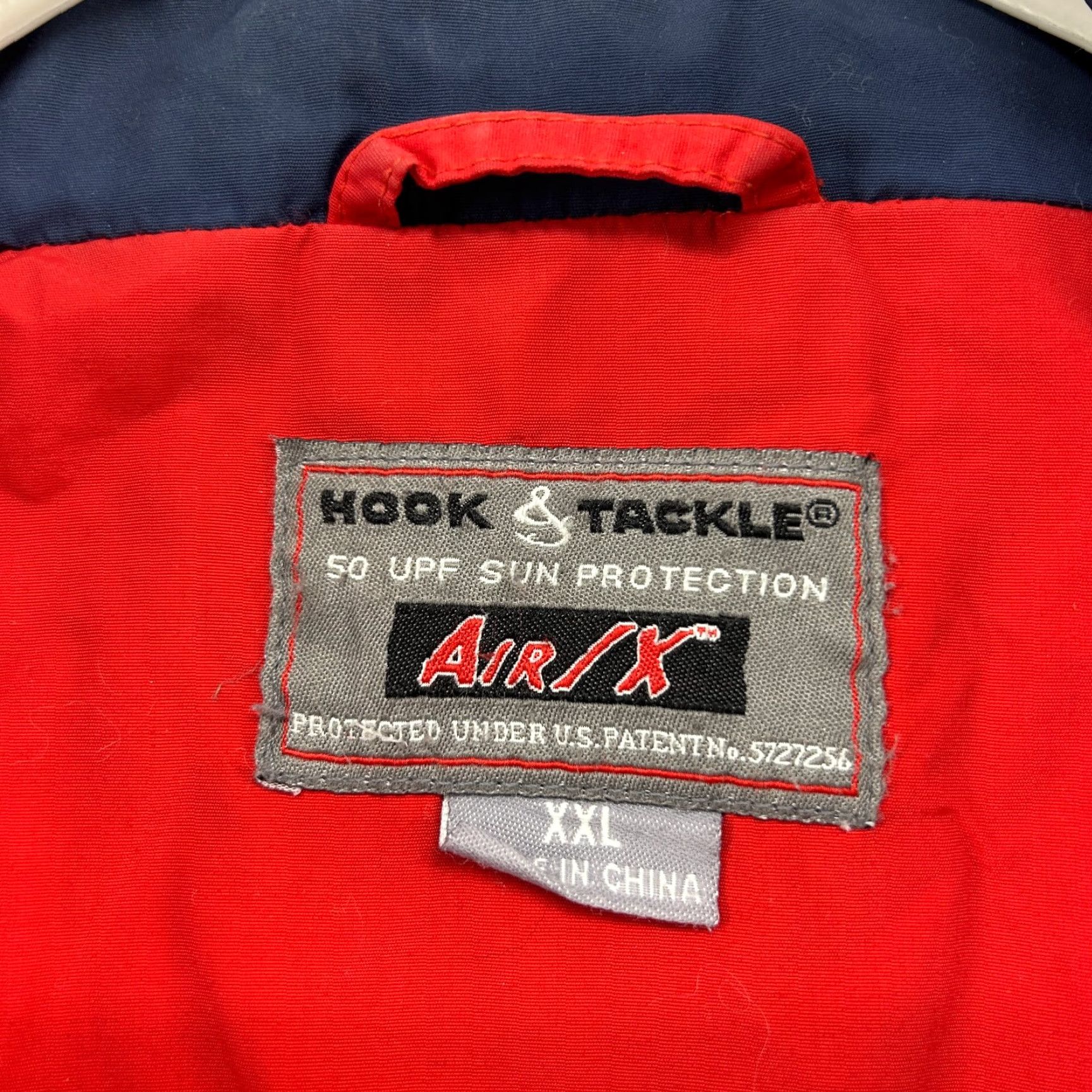 Vintage Hook & Tackle Jacket Mens 2XL Blue Navy Full Zip 50 UPF Sun Protection Workwear Windbreaker Jacket Men Size US XXL / EU 58 / 5 - 7 Thumbnail