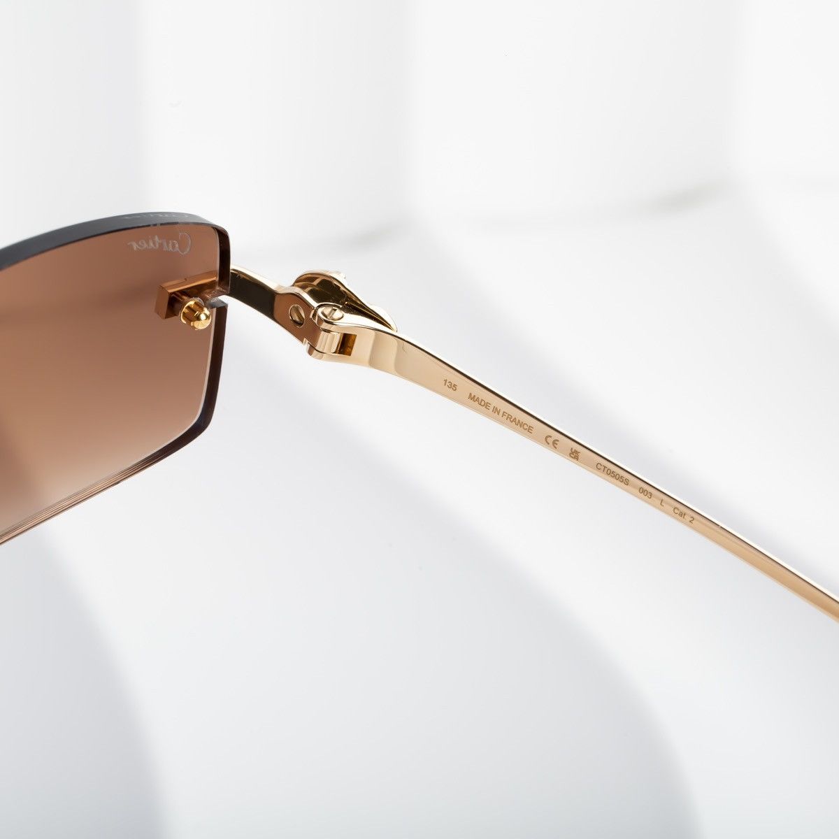 Cartier CARTIER CT0505S 003 SUNGLASSES Size ONE SIZE - 4 Thumbnail