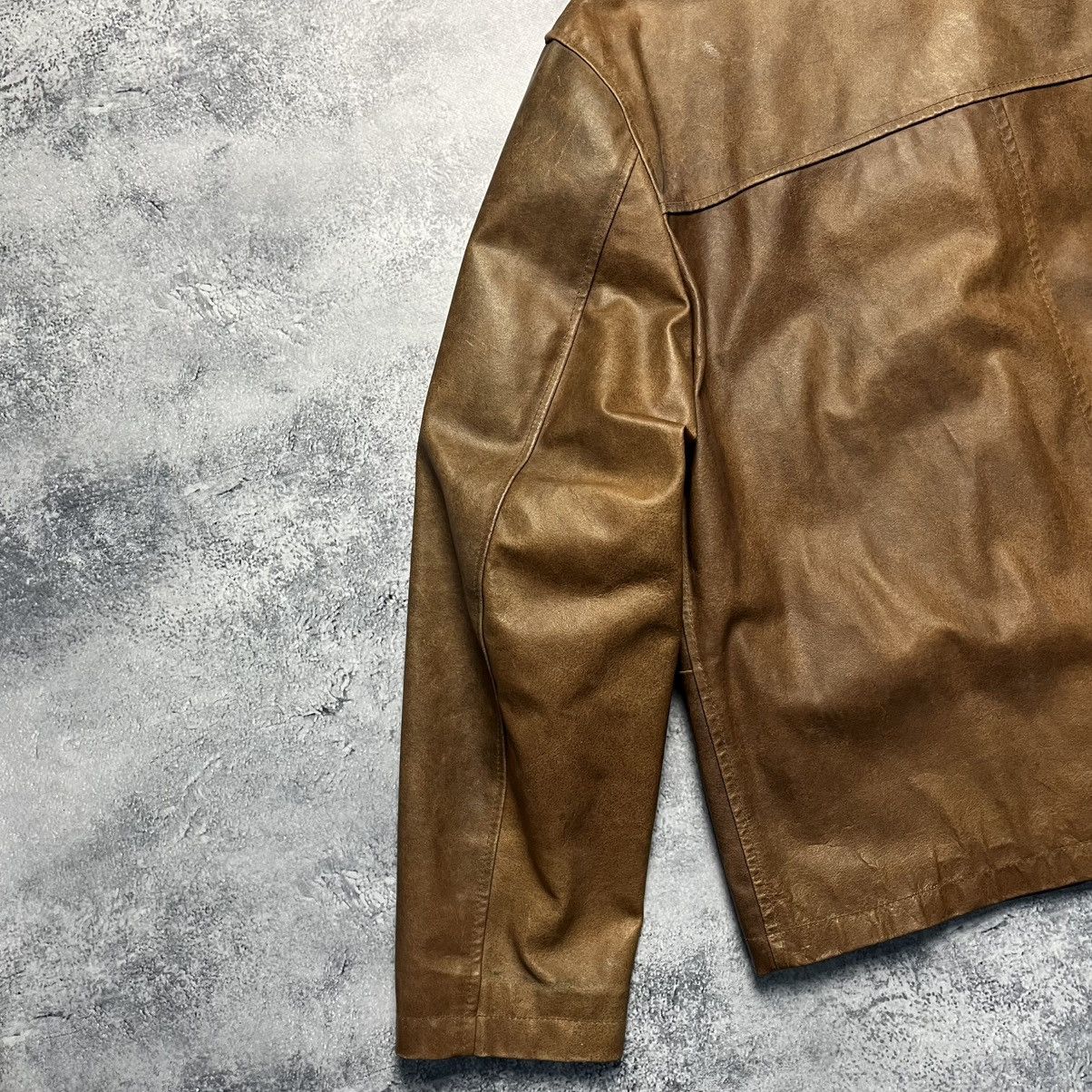 Genuine Leather Vintage Vera Pelle Leather Jacket Italian Y2K Size US XXL / EU 58 / 5 - 21 Thumbnail