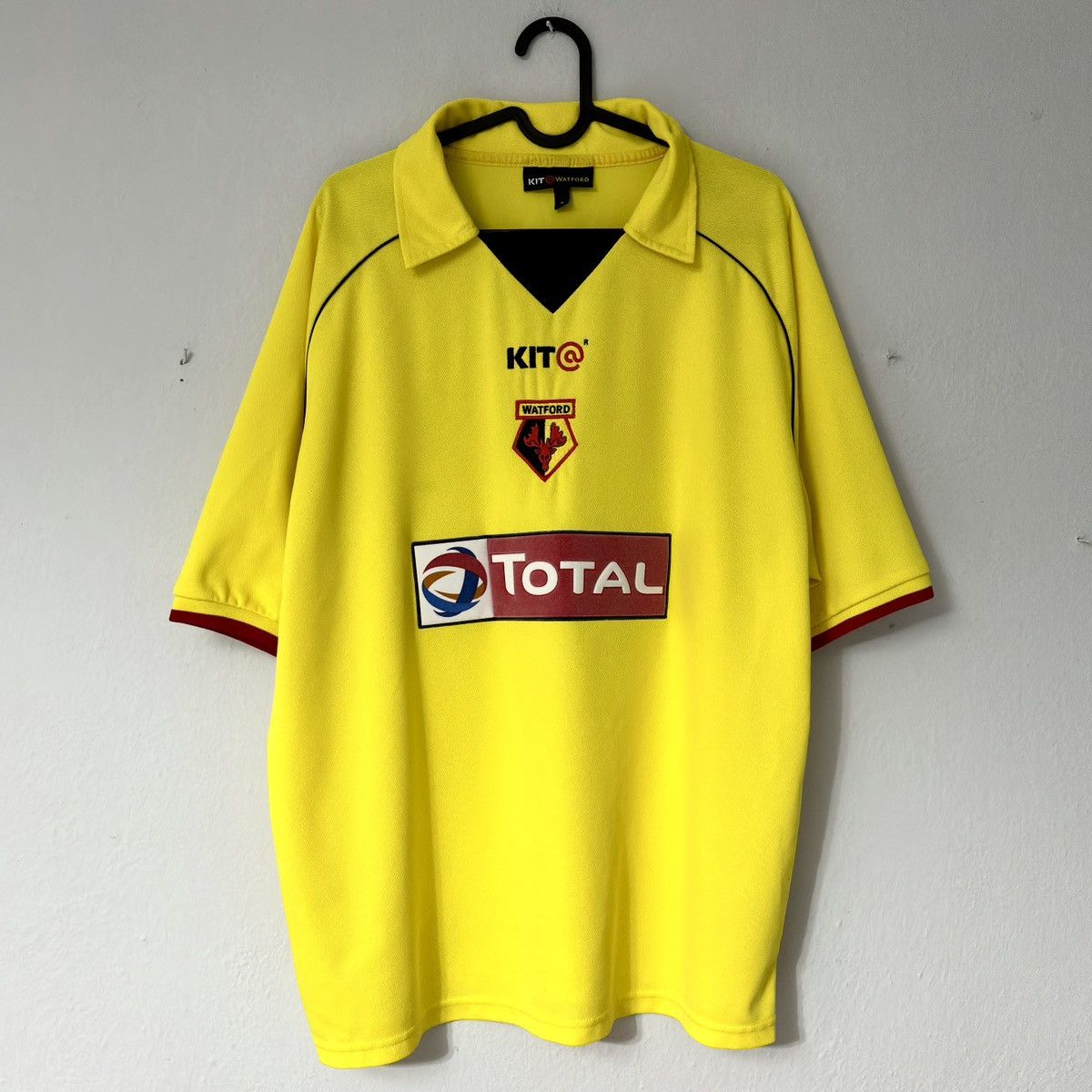 Vintage 2003 2005 Watford England Vintage Home Kit Soccer Jersey Tee Size US XL / EU 56 / 4 - 2 Thumbnail