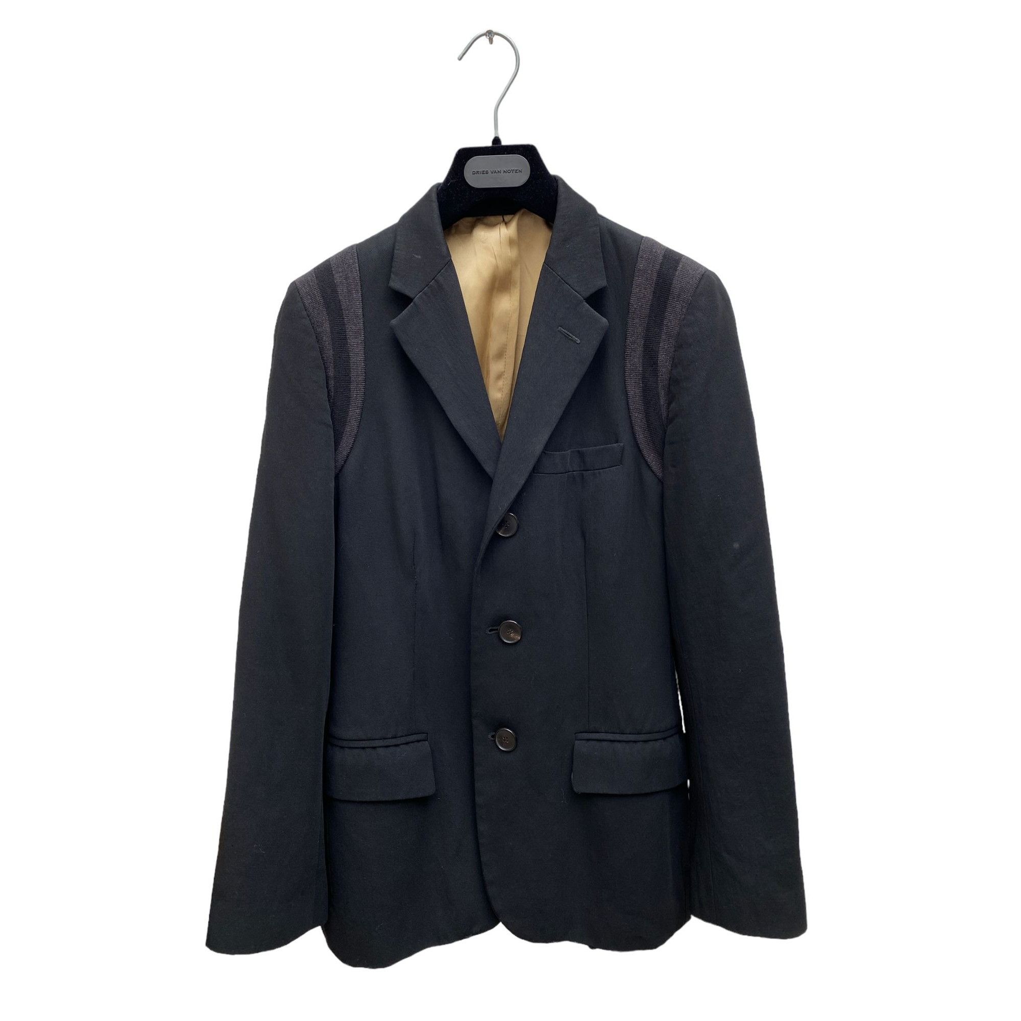 image of Jean Paul Gaultier Black Wool Varsity Blazer Jacket, Women's (Size Small)