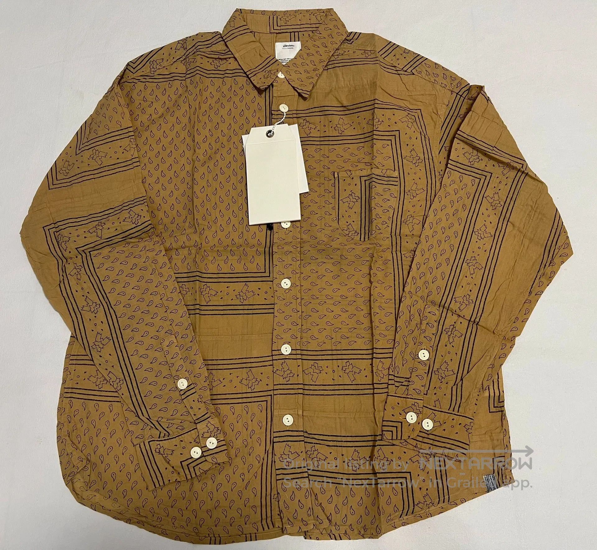 Visvim VISVIM 20AW LUMBER L/S BANDANA P.W.. Size US S / EU 44-46 / 1 - 1 Thumbnail
