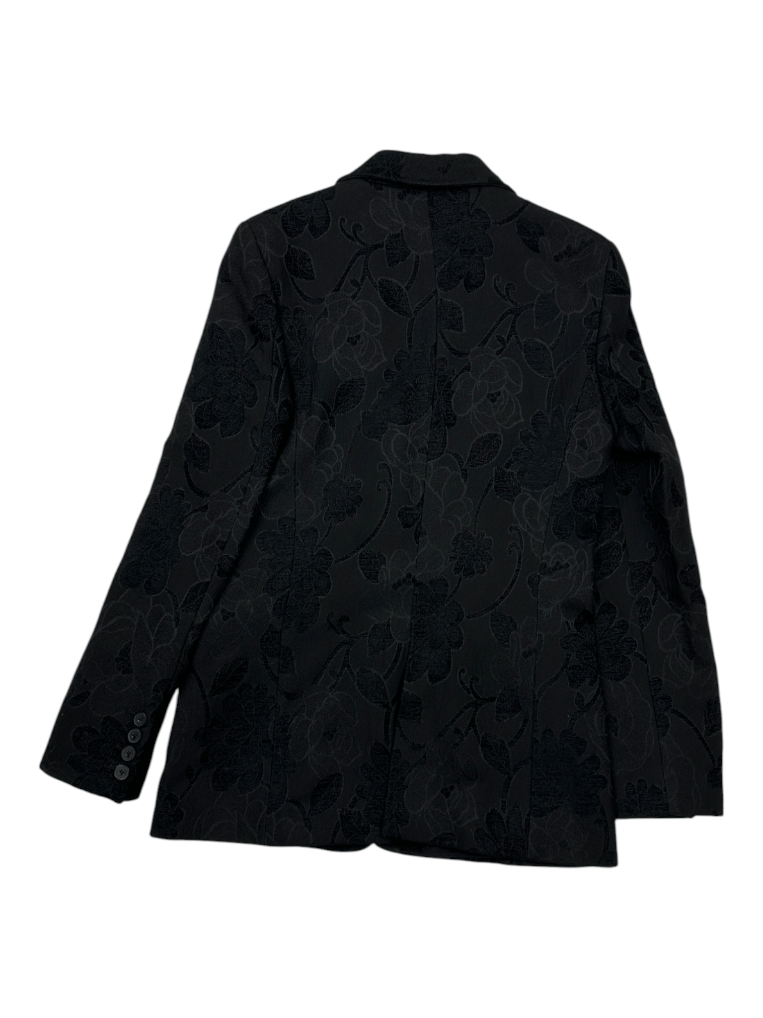 John Galliano Galliano Black Retro Floral Print Blazer Size S / US 4 / IT 40 - 2 Thumbnail