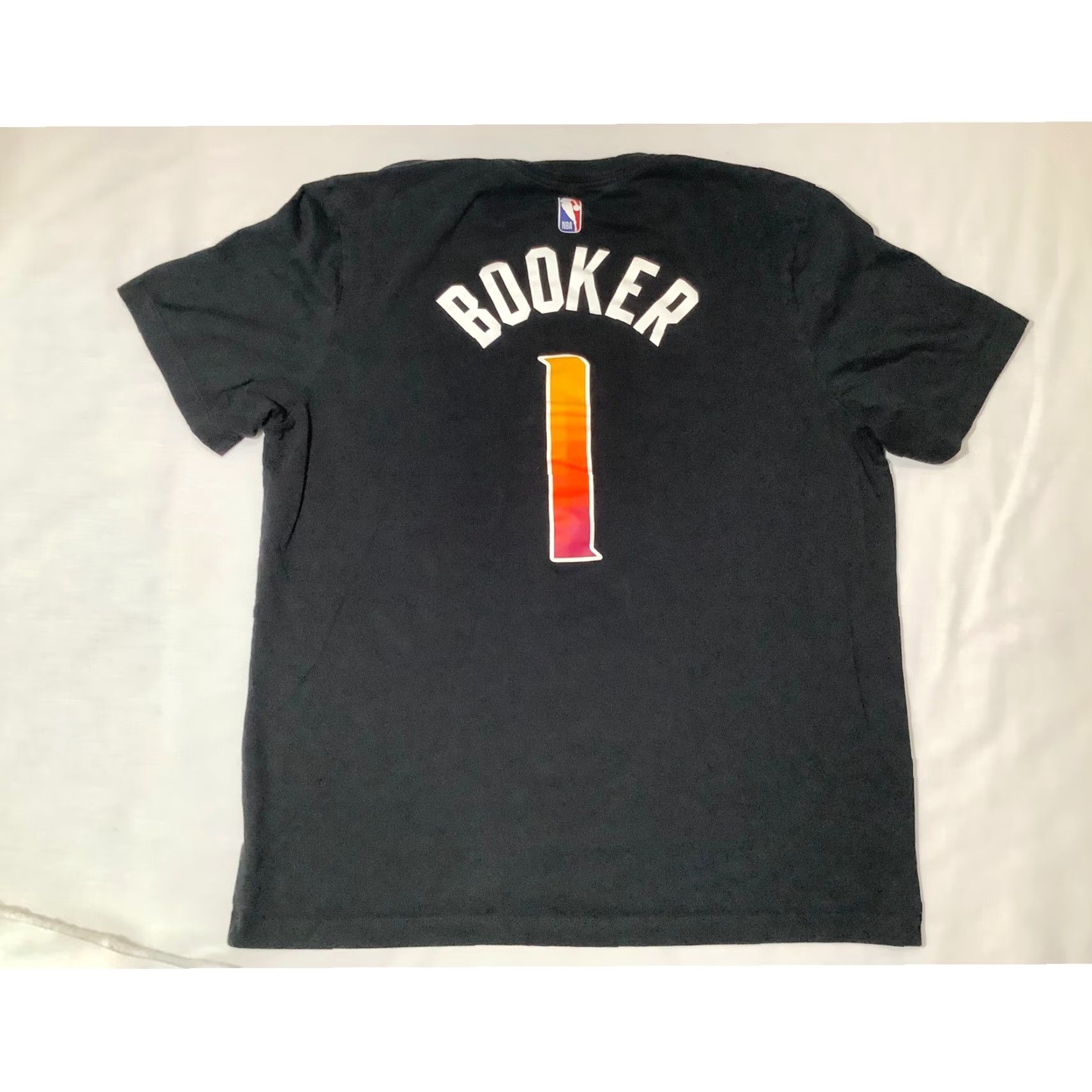 Nike Nike NBA Phoenix Suns Booker #1 T-Shirt The Nike Tee Jordan Black Large Mens Regular Short Sleeve Crew Neck Cotton Top Shirt Size US L / EU 52-54 / 3 - 4 Thumbnail