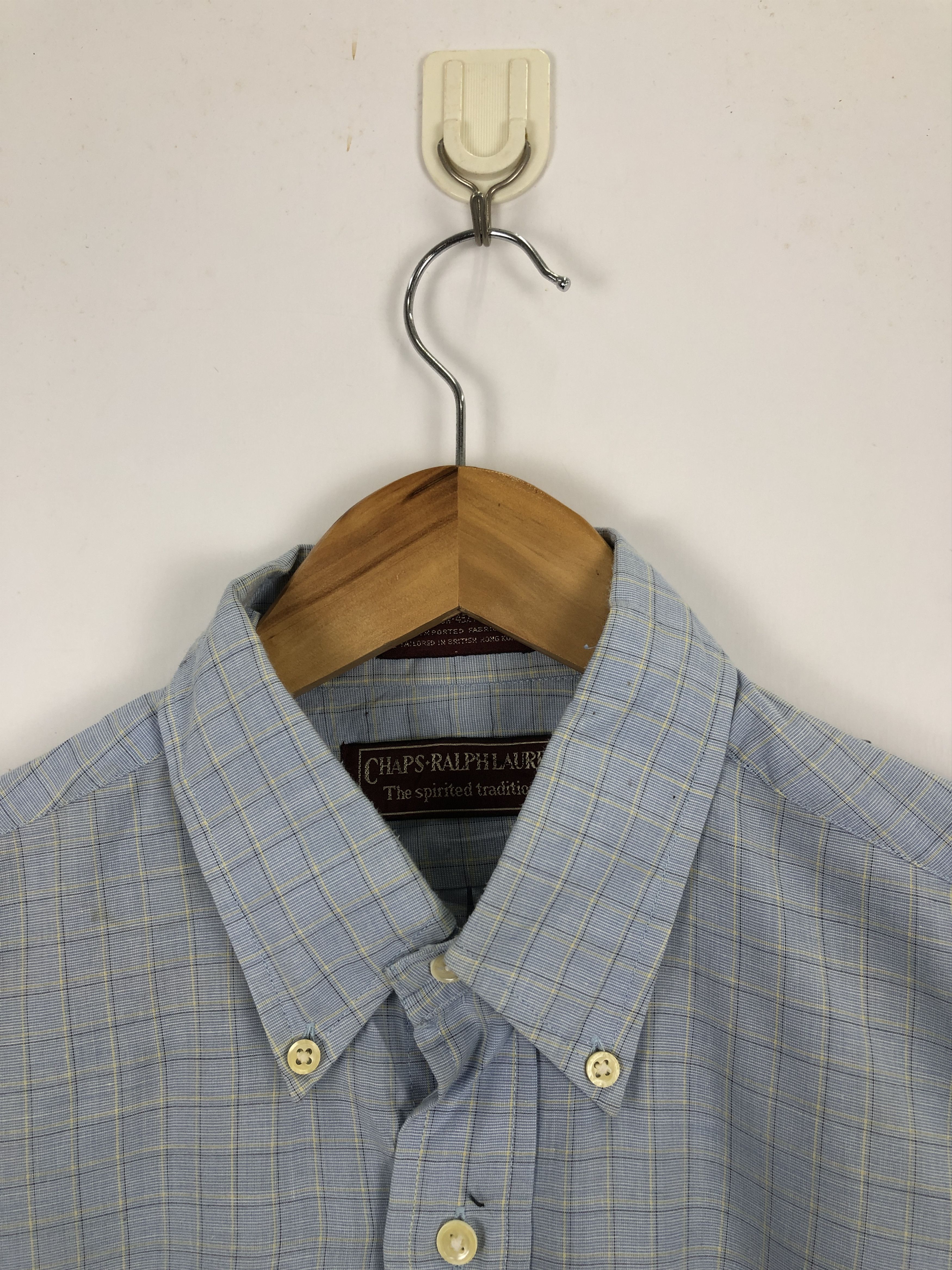 Chaps Ralph Lauren × Vintage Vintage 90s Chaps Ralph Lauren Chambray Western Shirt TA0455 Size US L / EU 52-54 / 3 - 10 Thumbnail