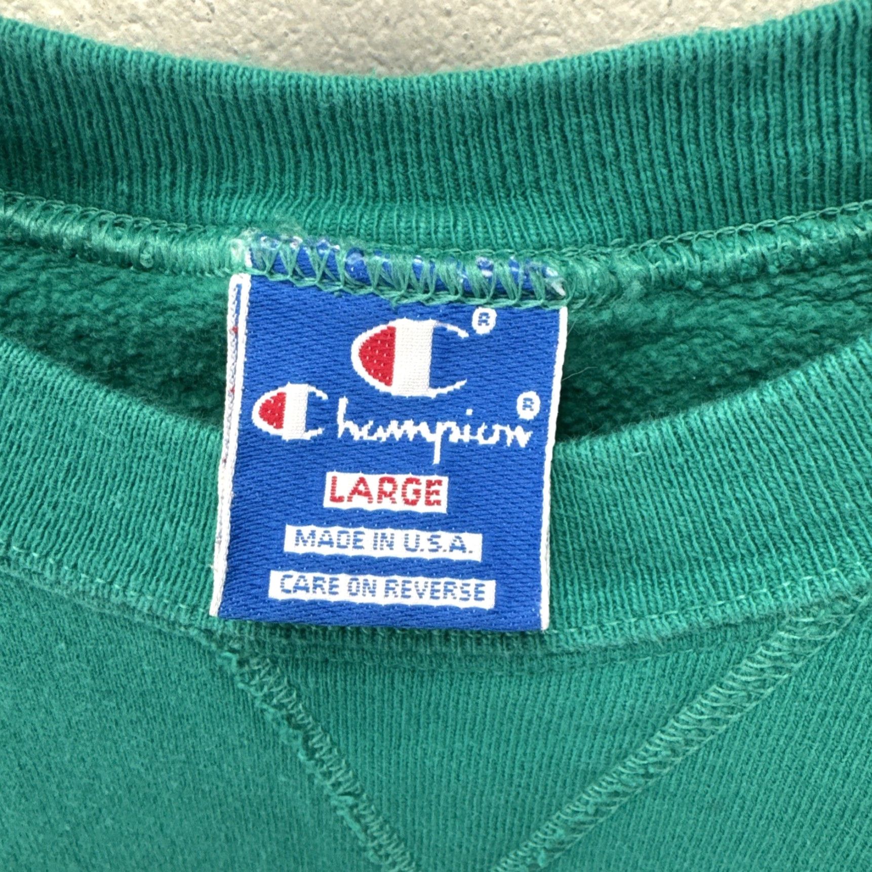 Champion VINTAGE Champion Sweatshirt Main Selling Point: Harbor Springs Michigan Green Teal Embroidered 90s Sweatshirt Men L Crew Neck Pullover All Seasons Size US L / EU 52-54 / 3 - 3 Thumbnail