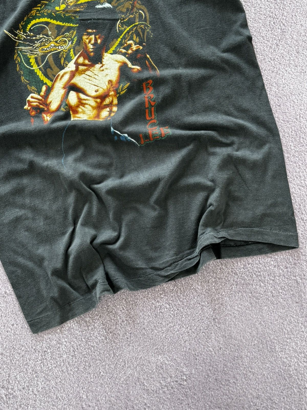 Band Tees Vintage 90’s Bruce Lee Faded Look Rare T-Shirt Size US L / EU 52-54 / 3 - 6 Thumbnail