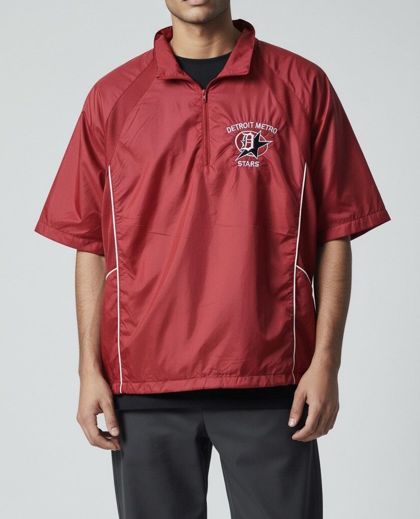 Japanese Brand Vintage Rawlings halfzip short sleeve parachute outer Size US M / EU 48-50 / 2 - 1 Thumbnail
