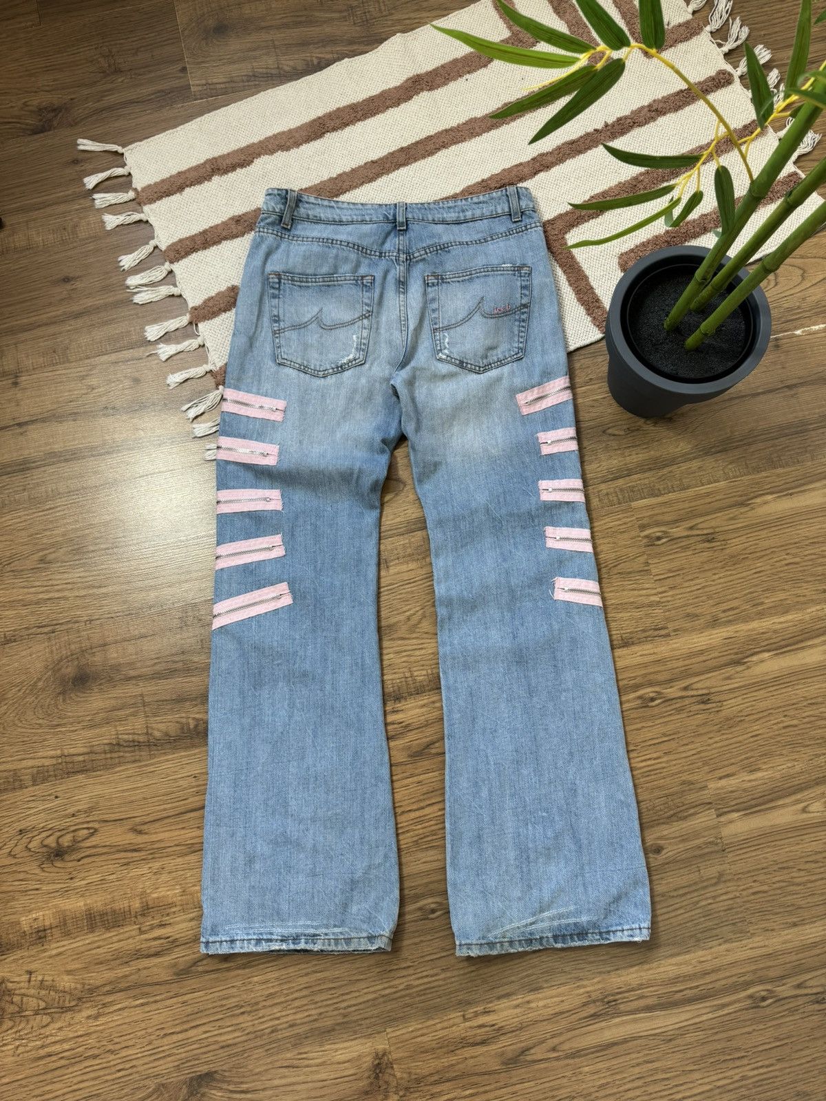 Iceberg VINTAGE ICEBERG OPIUM STYLE ZIPPER DENIM PANTS Size US 28 / EU 44 - 10 Thumbnail