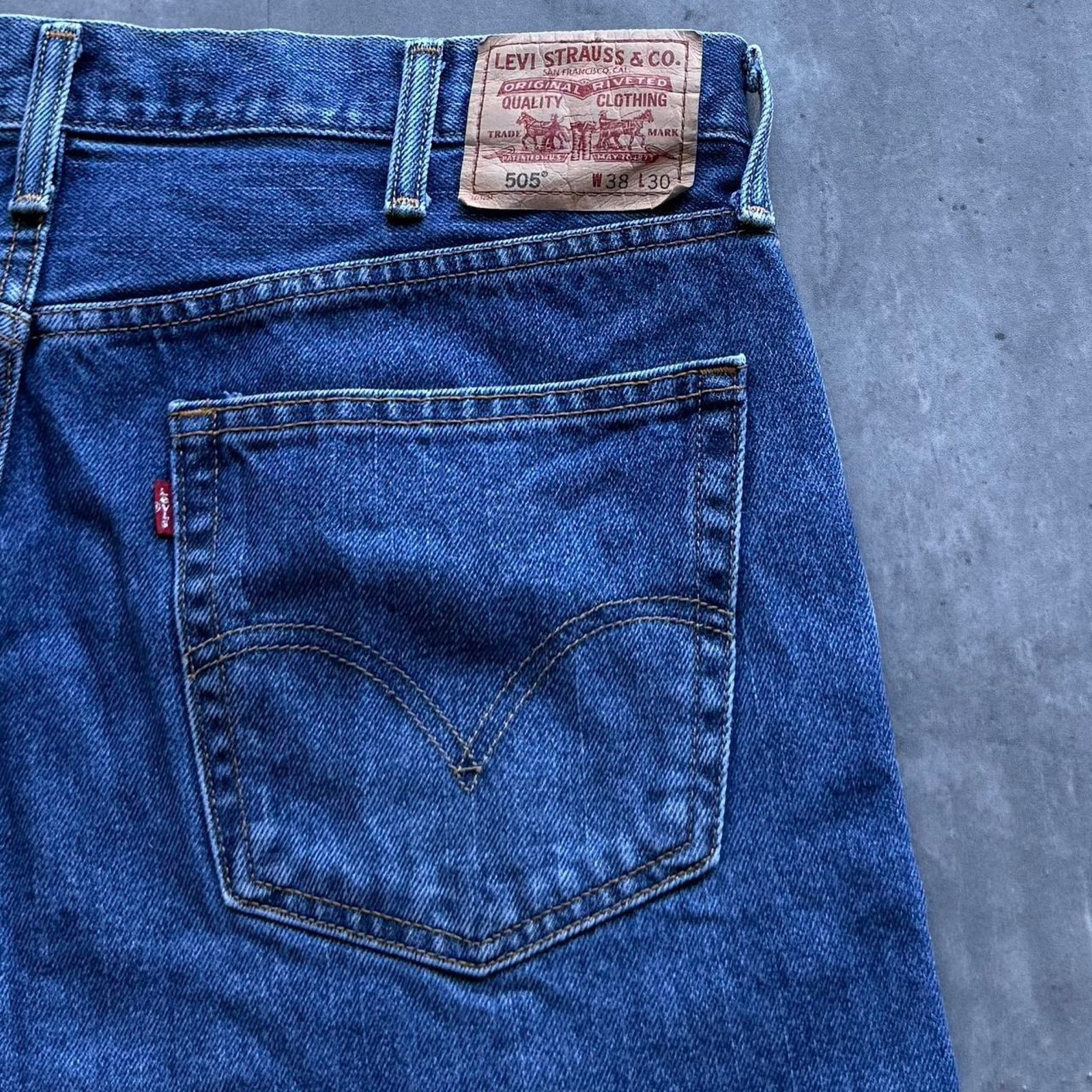 Levi's × Levi's Vintage Clothing × Vintage Vintage Y2K Levi’s 505 Straight Fit Grunge Opium Denim Jeans Size US 38 / EU 54 - 3 Thumbnail