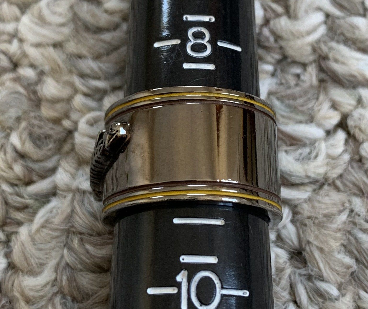 Number (N)ine Fender Logo Silver Ring