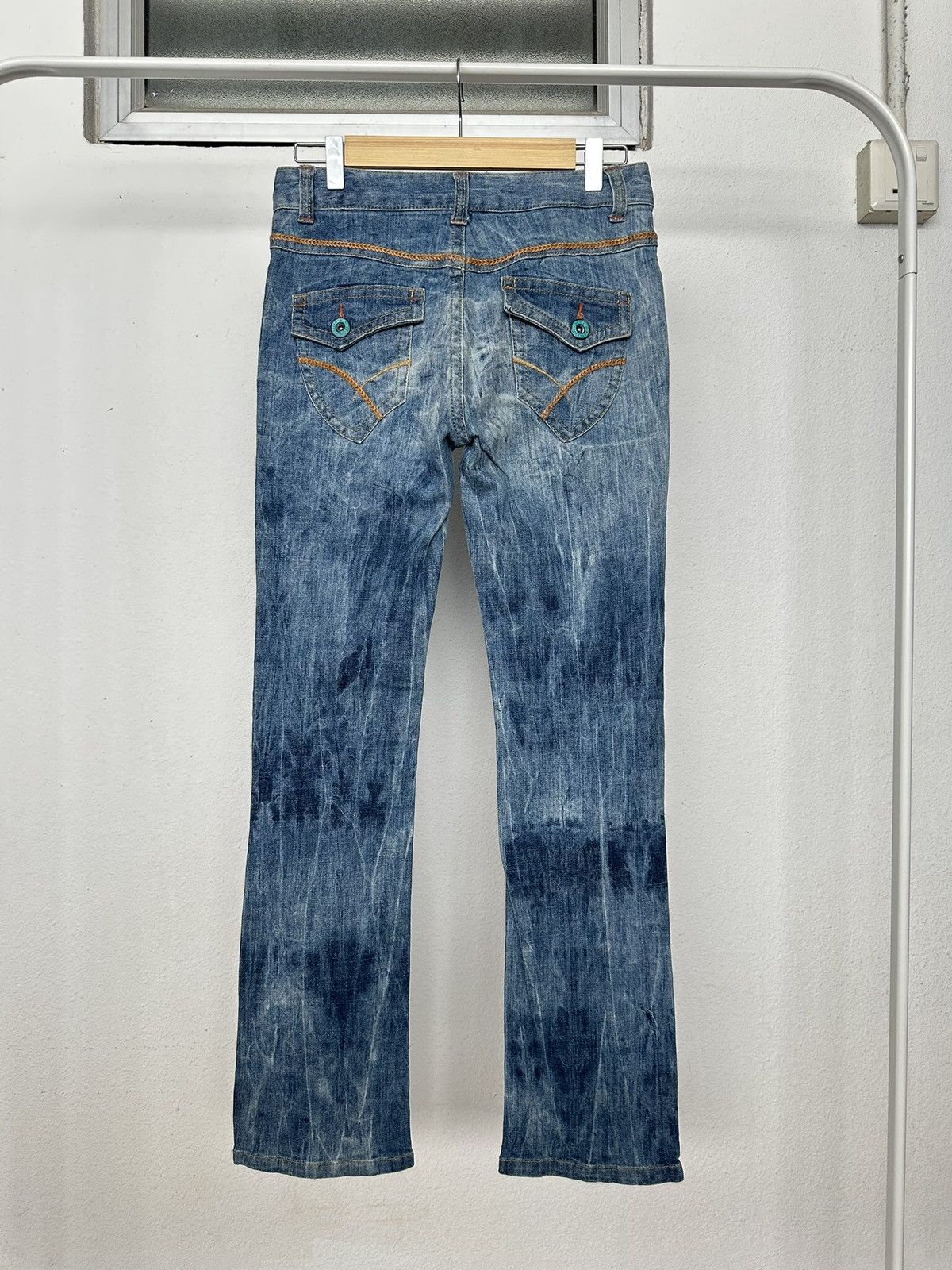 Masaki Matsushima 00's Masaki Matsushima bleach wash denim jeans Size US 29 - 10 Thumbnail